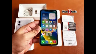 รีวิวสินค้า iPhone 11 สีม่วง 128gb ศูนย์ iStudio มือสอง ครบกล่อง ราคาถูก