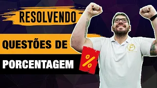 Questões de PORCENTAGEM - RLM para CONCURSOS