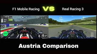 F1 Austria Hotlap F1 Mobile Racing VS Real Racing 3