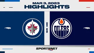 NHL Highlights | Jets vs. Oilers - March 3, 2023