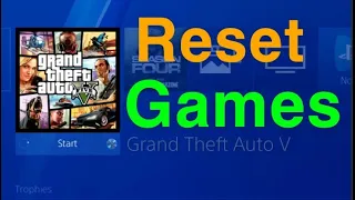 PS4 HOW TO RESET GAMES NEW!