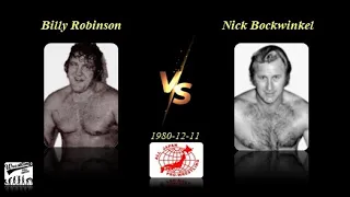 1980/12/11 Billy Robinson vs Nick Bockwinkel ( AJPW )