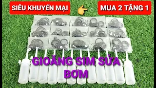 Gioăng sim bơm tay cao áp mua 2 tặng 1| phụ kiện sửa chữa bơm tay cao áp pcp giá rẻ nhất thị trường