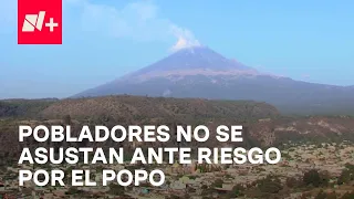 Actividad del volcán Popocatépetl; población sigue con normalidad pese a amenaza de explosión