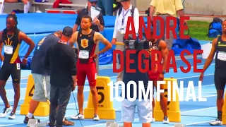 Andre DeGrasse (9.97) - 2015 UCLA PAC12 100m FINALS