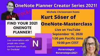 OneNote Planner 2021: Kurt Söser of OneNote-Masterclass | OneNote Planner Creator Series 2021