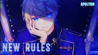 nightcore《 new rules 》male version - letras br♡• apolyom