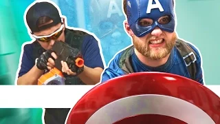 NERF Captain America Challenge!