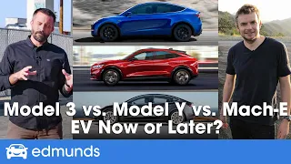 Tesla Model 3 vs. Model Y vs. Ford Mustang Mach-E: Price, Range, Interior & More