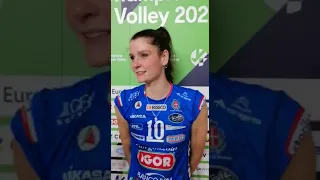 Cristina Chirichella dopo la vittoria su Conegliano