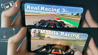 How To Play FAST With Tilt Real Racing 3 VS F1 Mobile Racing!