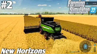 3 Combine Buckwheat Harvesting | Horizons Farm | Ep#2 | FS22