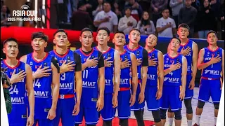 FIBA Asia Cup 2025 Pre-Qualifiers game MGL vsTHA Rock version of Mongolian anthem 🇲🇳