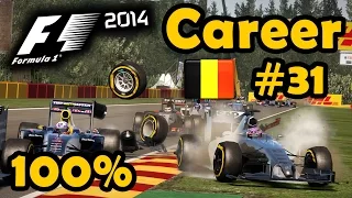 F1 2014 Career Part 31 - 100% Belgian Grand Prix Race - Ultra Mod