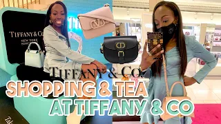 Come with me for Afternoon Tea at the Tiffany Blue Box Cafe! | Harrods Luxury Shopping!