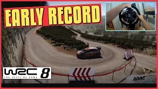 WRC 8 | Hyundai i20 Record Run (Thrustmaster Wheel Cam Gameplay)