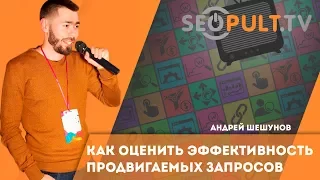 Как оценить эффективность продвигаемых ключевых слов (запросов)? Андрей Шешунов