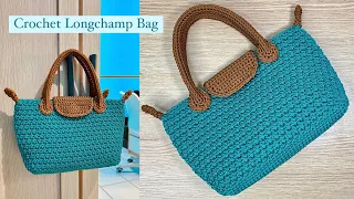 Crochet Longchamp Bag Easy Tutorial for Beginners