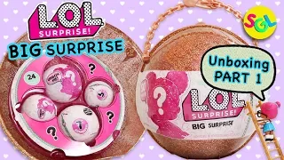 LOL Big Surprise Dolls Gold Ball Limited Edition Unboxing Pt 1: LOL Big & Lil Sis | 50 Surprises SGL