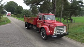 Daf oldtimers op de OCV najaarsrit 25-09-2021 aankomst