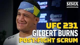 UFC 231: Gilbert Burns 'Not Completely Happy' With Win Over Olivier Aubin-Mercier