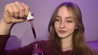 ☀︎ ASMR кровавый пилинг ☀︎ уход за кожей ☀︎