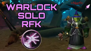 Warlock RFK  Farm Solo Method - WoW Season Of Discovery
