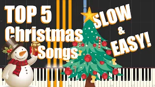 5 EASY Christmas Songs You Should Learn To Play on the Piano - Tutorial