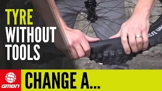 How To Change A Tyre With No Tools | Mountain Bike Maintenance