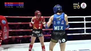 MUNDIAL SENIOR 2023 - Elite 54 Kg - Semifinal - Laura Burgos (MEX) vs Moa Carlsson (SWE)