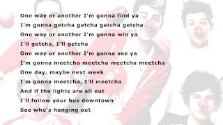 One Way Or Another (Teenage Kicks) - One Direction {Lyrics}