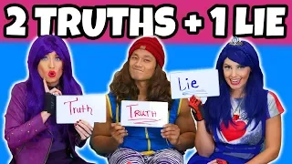 2 Truths and 1 Lie Challenge with Descendants Mal, Evie and Jay (Real or Fake)