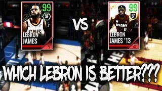 NBA LIVE MOBILE 18 DUNK CONTEST!!! WHICH 99 OVR LEBRON JAMES IS BETTER???