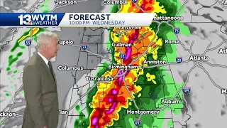 Severe storms with damaging winds forecast Wednesday