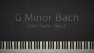 G Minor Bach - Piano Tiles 2  Synthesia Piano Tutorial  Jacob's Piano