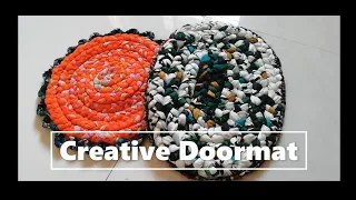 Doormat | Door Mat Making using old clothes or saree | All About Home Marathi