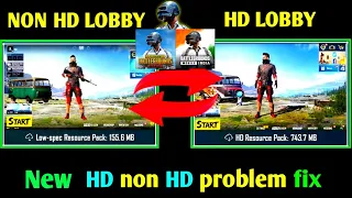 HOW TO CHANGE LOW SPEC RESOURCE PACK TO HD RESOURCE PACK | NON HD LOBBY TO HD LOBBY IN PUBG MOBILE