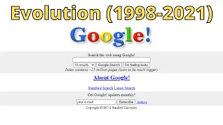 Evolution of Google Over the Years (1998 -2021)