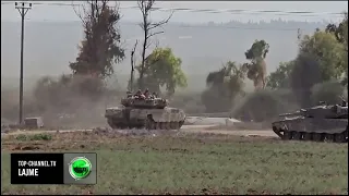 Top Channel/ Dhjetëra tanke drejt kufirit, në pritje të ofensivës izraelite