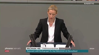 Generalaussprache im Bundestag: Rede von Alice Weidel am 04.07.18