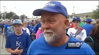 Fans flock to the K to wish the Royals good luck