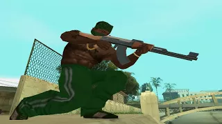 CJ (Grove Street) vs. The Ballas - GTA San Andreas