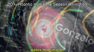 2014 Atlantic Hurricane Season Animation