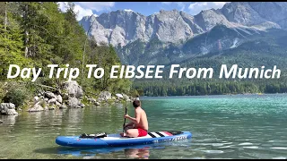 Lake Eibsee. Day trip from Munich.