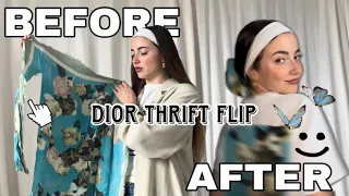THRIFT FLIP : je transforme un foulard DIOR.