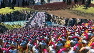 Spartan Army Invades The Castle | DEFEND THE KING - Ultimate Epic Battle Simulator