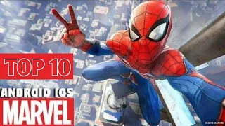 TOP 10 MARVEL GAMES OF ALL TIME || CONSOLE QUALITY GAMES || ( ONLINE/OFFLINE )