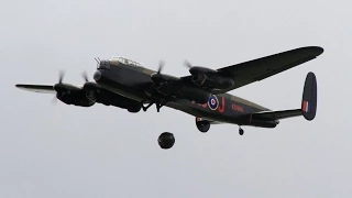 FOUR GIANT 1/6 SCALE RC AVRO LANCASTERS HERITAGE FLIGHT DISPLAY LMA MODEL AIRCRAFT EAST KIRKBY 2015