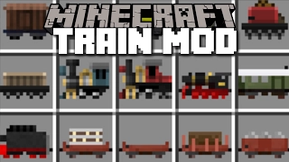 Minecraft TRAIN MOD / BUILD YOUR OWN TRAINCRAFT AND RIDE THEM!! Minecraft