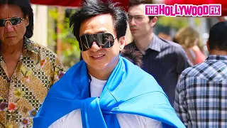 Jackie Chan Arrives In Beverly Hills To Meet Up With Chris Tucker To Discuss New 'Rush Hour 4' Movie